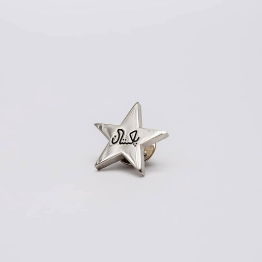 Star Emblem Pin - Silver