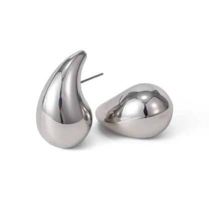 Tear Drop Bottega - Silver