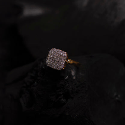 Lustrous Square Ring