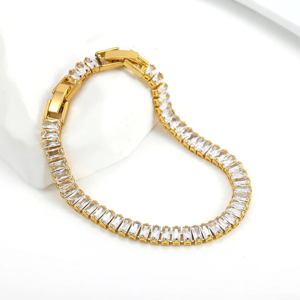 Zircon Baguette Bracelet