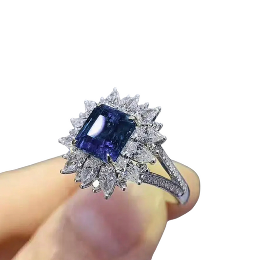 Sapphire Cushion Ring