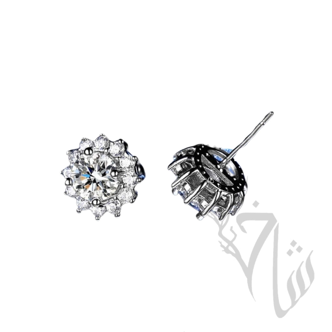 Zircon silver flower tops