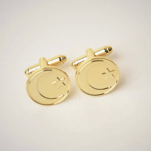 Chaand Sitara Cufflinks - Gold