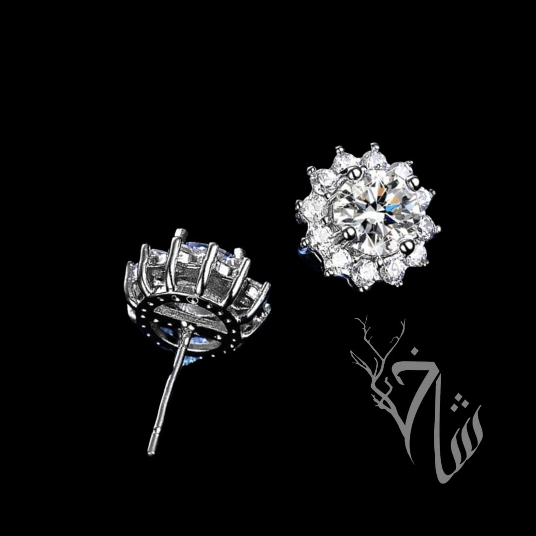 Zircon silver flower tops