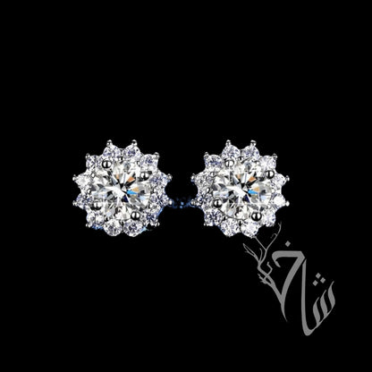 Zircon silver flower tops