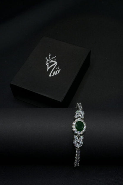 Princess Emerald Zirconia Bracelet