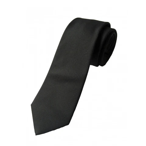 Plain Black Tie