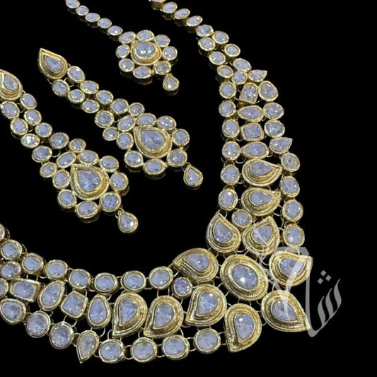 Polki Kundan Necklace Set